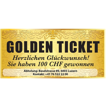 Grab&Go - Löwendenkmal-Mystery-Schokolade (Golden Ticket)100g